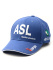 Бейсболка "ASL" (джинсовый холст) голубой